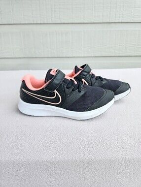 Nike Star Runner 2 PSV Hook & Loop Sneaker SZ 1.5Y Pink Black AT1801-002